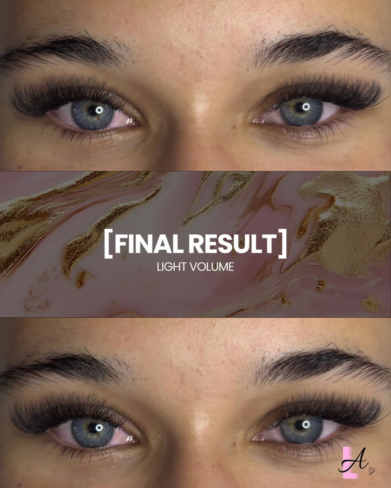 Light volume lash resultaat van Lash Affair