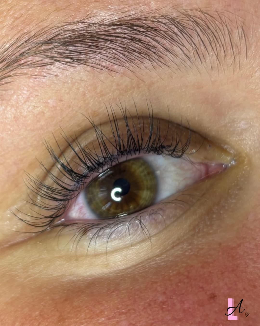 Close-up van een lash set bij Lash Affair